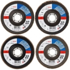 Bosch  X431 - Set discuri lamelare, 125x22.2 mm, profil convex, 4 bucati