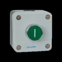 BUTON CU ARC DE REVENIRE B102 1NO IP44 VERDE