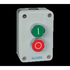 BUTON CU ARC DE REVENIRE BP213 1NO;1NC IP65 1 ROSU, 1 VERDE