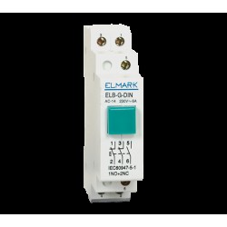 BUTON ELB-G-DIN 1NO+2NC VERDE