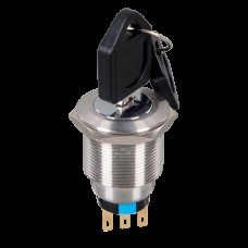 BUTON SELECTOR VERDE 3 POZITII EL22Y3 2NO+2NC IP65