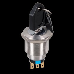 BUTON SELECTOR VERDE 3 POZITII EL22Y3 2NO+2NC IP65