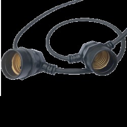 CABLU CU DULII 15xE27  IP44 5m