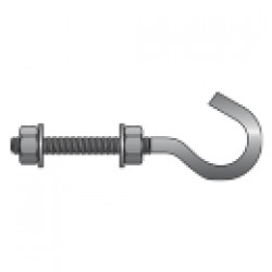  CARLIG FILETAT CU SAIBE SI PIULITE, OTEL, ZINCAT