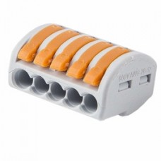 Cleme derivatie 5 fire Wago 222-415, clasic, 0.08-2.5/4 mmp, 40 bucati