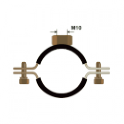  COLIER GREU CU PROTECTIE DE CAUCIUC, BANDA 25x2.5mm