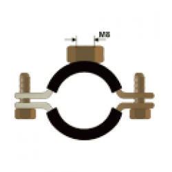  COLIERE STANDARD CU PROTECTIE DE CAUCIUC, BANDA 20x2 mm