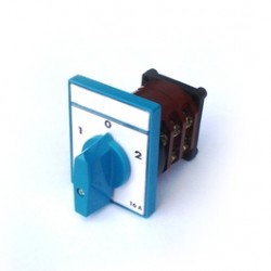 Comutator circular cu came Metop 63-017, 3 poli, pozitie 1-0-2, 16A