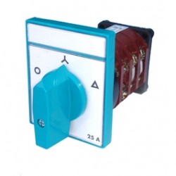 Comutator circular cu came stea-triunghi Metop 63-032, 3 poli, pozitie 0-Y-D, 25A