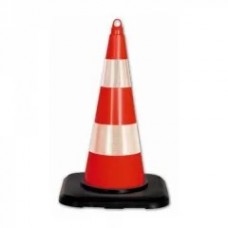 Con flexibil din PVC, înălțime 75cm, 2 folii reflectorizante, bază cu greutate