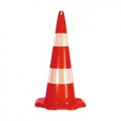 Con flexibil din TPE, înălțime 70cm, două folii reflectorizante