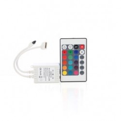 
                                        Controler + telecomanda pentru banda LED RGB Hoff                                    