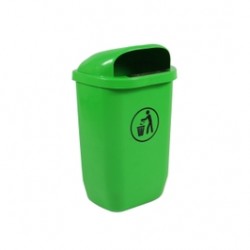 
                                        Cos euro stradal, HDPE, verde, 50 L                                    