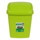 
                                        Cos gunoi Agora Plast din plastic, forma dreptunghiulara, verde, cu capac batant, 27 L                                    