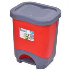 
                                        Cos gunoi Agora Plast Eko 8 din plastic, forma dreptunghiulara, diverse culori, cu pedala si capac batant, 8L                                    