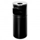 
                                        Cos gunoi cu scrumiera pentru exterior Esenia WB ES27 BL D 24 cm din otel, forma cilindrica, negru, 27L                                    