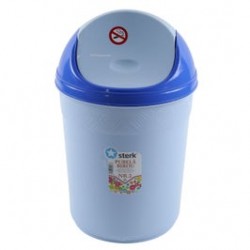 
                                        Cos gunoi fluture Plastina nr. 2, D 24 cm, plastic, forma semiovala, diverse culori, cu capac batant, 6L                                    