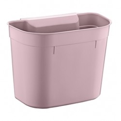 
                                        Cos gunoi suspendat Plastina 7157 din plastic, forma dreptunghiulara, roz, 5L                                    