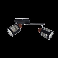 DELIA SPOT 2XE27 NEGRU