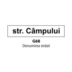 Denumirea străzii, Indicator rutier