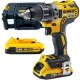 DeWalt  DCD791D2 - Masina de gaurit si insurubat cu 2 acumulatori, Li-Ion, 18 V, 2 Ah, 70 Nm, motor fara perii, led iluminare, valiza speciala