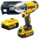 DeWalt  DCF899HP2 - Masina de insurubat cu impact cu 2 acumulatori, Li-Ion, 18 V, 5 Ah, patrat 1/2 inch, 950 Nm, M5-M20, valiza speciala