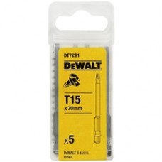 DeWalt  DT7291 - Set capete de insurubare, profil TX15, 5 bucati