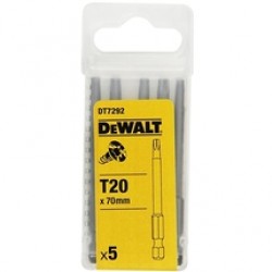 DeWalt  DT7292 - Set capete de insurubare, profil TX20, 5 bucati