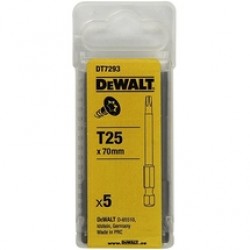 DeWalt  DT7293 - Set capete de insurubare, profil TX25, 5 bucati