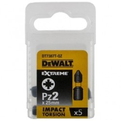 DeWalt  DT7387T - Set capete de insurubare, profil PZ2, 5 bucati