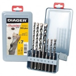 Diager  110 - Set burghie SDS-Plus, 5-12  mm, 7 bucati, beton armat
