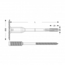  DIBLURI PENTRU FIXAREA IZOLATIEI TERMICE DE FATADA - TFIX-8S