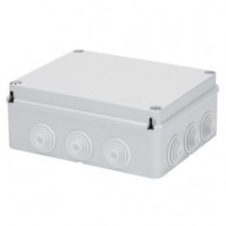 Doza derivatie aparenta Gewiss GW44008, 12 intrari, IP55, 240 x 190 x 90 mm 