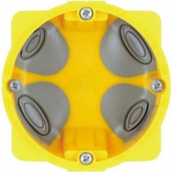 Doza gips carton Bticino PB502N, incastrata, modulara, 2 module, 71 x 50 mm