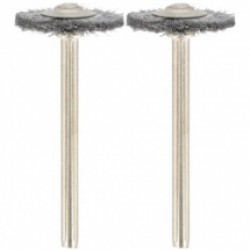 Dremel  26150428JA - Set perii in otel carbon, diametru 19 mm, 2 bucati