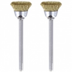 Dremel  26150536JA - Set perii din alama, diametru 13 mm, 2 bucati