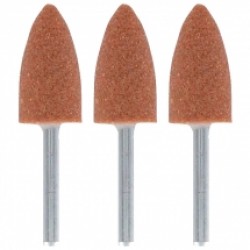 Dremel  26150952JA - Set pietre de polizor de oxid de aluminiu, diametru 9.5 mm, 3 bucati
