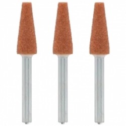 Dremel  26150953JA - Set pietre de polizor de oxid de aluminiu, diametru 9.5 mm, 3 bucati