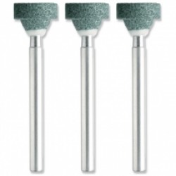 Dremel  26155602JA - Set pietre de polizor de carbura de siliciu, diametru 10.3 mm, 3 bucati
