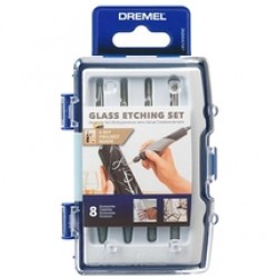 Dremel  2615C682JA - Set de gravare pe sticla, 8 bucati
