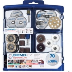 Dremel  2615E725JA - Set de accesorii multifunctionale Speedclic, 70 bucati