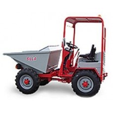 Dumper SILLA model 1000 SNF, descarcare hidraulica frontala, capacitate bena 800 l, sarcina maxima  2050 kg,  motor diesel Lombardini LDW 1003 B1, 25 cp.