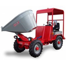 Dumper SILLA model 1000 SNT, descarcare hidraulica laterala, capacitate bena 800 l, sarcina maxima  1850 kg,  motor diesel Lombardini LDW 1003/B1, 25 cp.