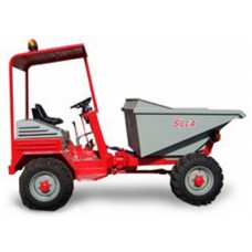 Dumper SILLA model 1500 SNF, descarcare hidraulica frontala, capacitate bena 1200 l, sarcina maxima  3480 kg,  motor diesel Lombardini LDW 1603 NR, 36 cp.