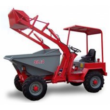 Dumper SILLA model 1500 SNP, descarcare hidraulica frontala, cupa incarcare, capacitate bena 1200 l, sarcina maxima  3000 kg,  motor diesel Lombardini LDW 1603 NR, 36 cp.