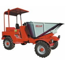 Dumper SILLA model 1500 SNT, descarcare hidraulica trilaterala, capacitate bena 1200 l, sarcina maxima  2320 kg,  motor diesel Lombardini LDW 1603 NR, 36 cp.