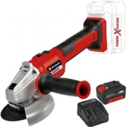 Einhell  AXXIO 18/125 Q PXC + Starter Kit - Polizor unghiular, 125 mm + Set 1 acumulator si incarcator, Li-Ion, 18 V, 4 Ah