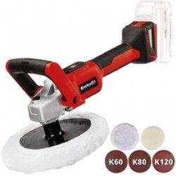 Einhell  CE-CP 18/180 Li E PXC - Masina de lustruit fara acumulatori si incarcator, Li-Ion, 18 V, - Ah, 180 mm