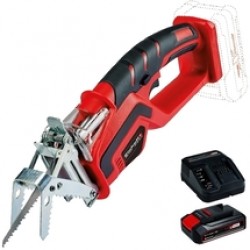 Einhell  GE-GS 18 Li PXC + Starter Kit - Fierastrau sabie + Set 1 acumulator si incarcator, Li-Ion, 18 V, 2.5 Ah