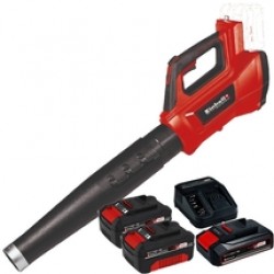 Einhell  GE-LB 36/210 Li E PXC + Starter Kit + Twinpack - Suflanta de gradina, 816 m3/h + Set 1 acumulator si incarcator, Li-Ion, 18 V, 2.5 Ah + Set 2 acumulatori, Li-Ion, 18 V, 4 Ah